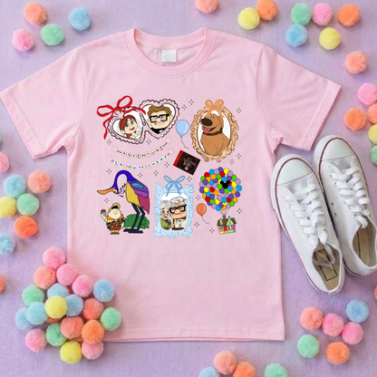 Up House Inspired Printed T-Shirt, Florida, Orlando, Ellie and Karl, Kevin, Dug - Adults & Kids Sizes - Cotton T-Shirt