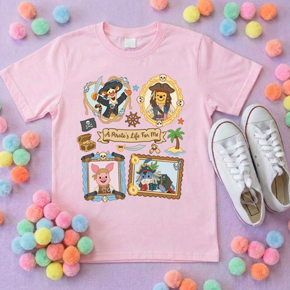 Pirate Besties Park Life T-Shirt, Ears, Florida, Orlando, Cruise Holidays T-Shirts, Holiday Outfits - Adults & Kids Sizes - Cotton T-Shirt