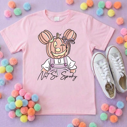 Pumpkin Scare Mouse T-Shirt, Ears, Florida, Orlando, Halloween T-Shirts, Pumpkin Halloween Outfits - Adults & Kids Sizes - Cotton T-Shirt