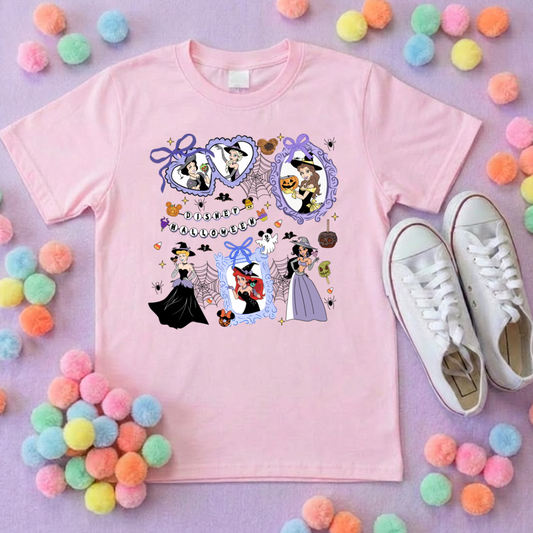 Spooky Princess Themed Halloween T-Shirt, Inspired Character T-Shirts - Adults & Kids Sizes - Cotton T-Shirt