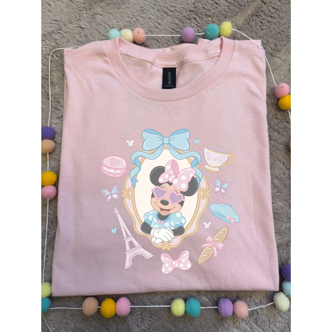Ooh La La Minnie Park Life T-Shirt, Ears, Paris, Orlando, Holidays T-Shirts, Holiday Outfits - Adults & Kids Sizes - Cotton T-Shirt