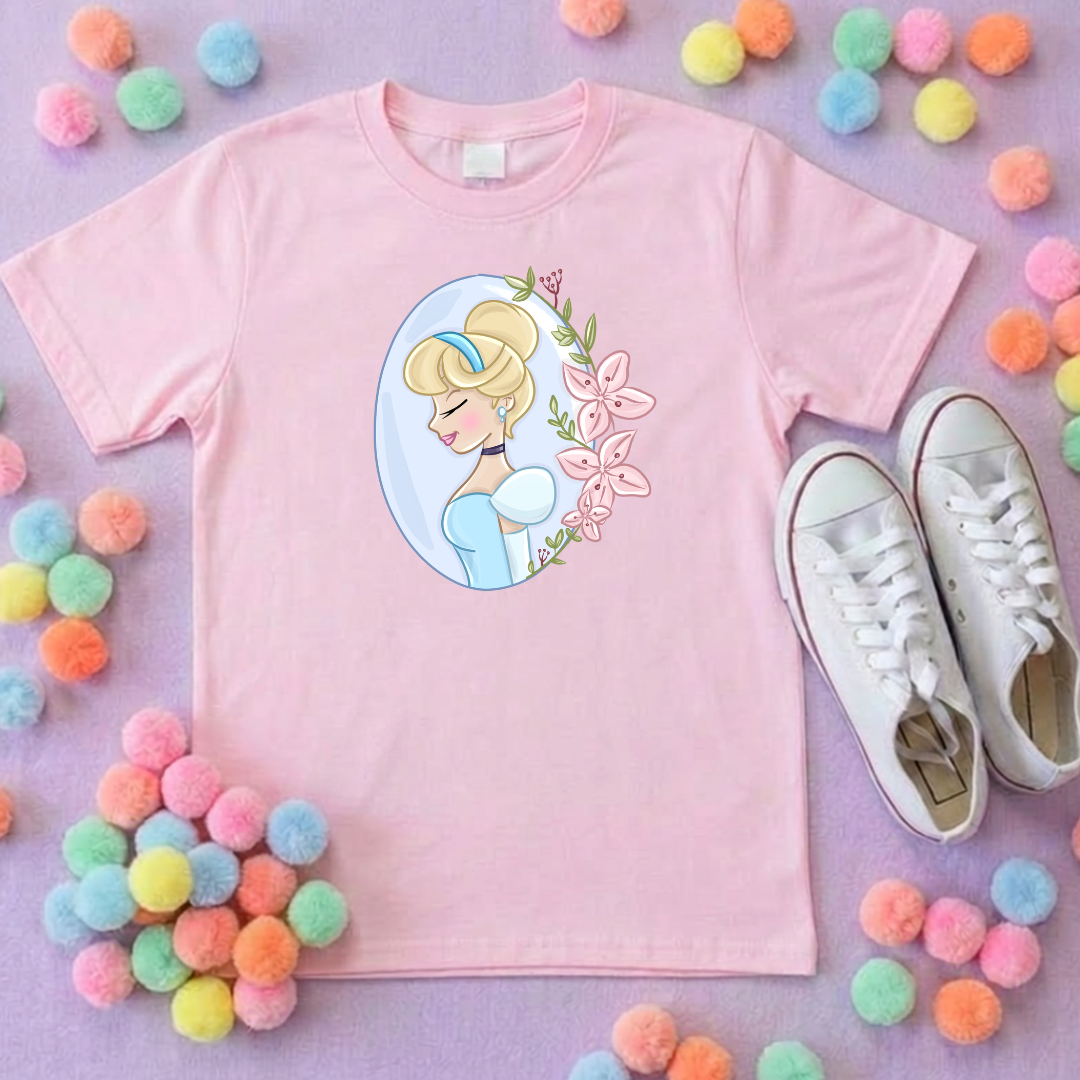 Ballgown Princess Inspired Printed T-Shirt, Princess Movie, Mouse Ears, Princess- Adults & Kids Sizes - Cotton T-Shirt