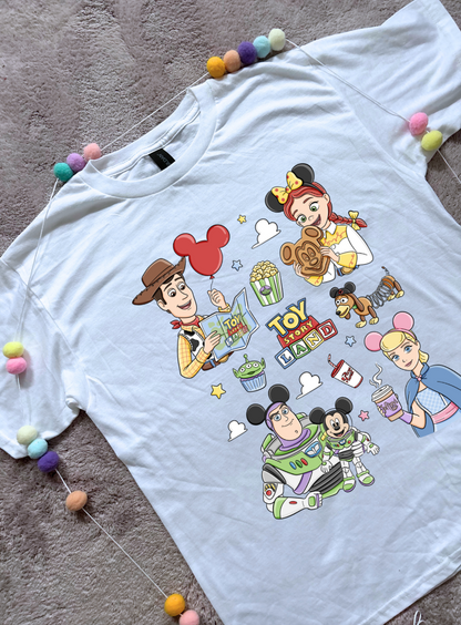 Toys Story Besties Full Art Park Life T-Shirt, Ears, Florida, Orlando, Cruise Holidays T-Shirts, Holiday Outfits - Adults & Kids Sizes - Cotton T-Shirt
