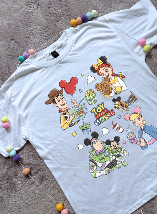 Toys Story Besties Full Art Park Life T-Shirt, Ears, Florida, Orlando, Cruise Holidays T-Shirts, Holiday Outfits - Adults & Kids Sizes - Cotton T-Shirt