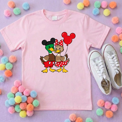 Park Ducks Duo, Park Life T-Shirt, Ears, Florida, Orlando, Cruise Holidays T-Shirts, Holiday Outfits - Adults & Kids Sizes - Cotton T-Shirt