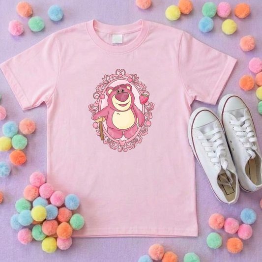Strawberry Pink Bear, Lotso Toys, Sunnyside Daycare, Florida, Orlando, Magical World, Pink T-Shirts - Adults & Kids Sizes