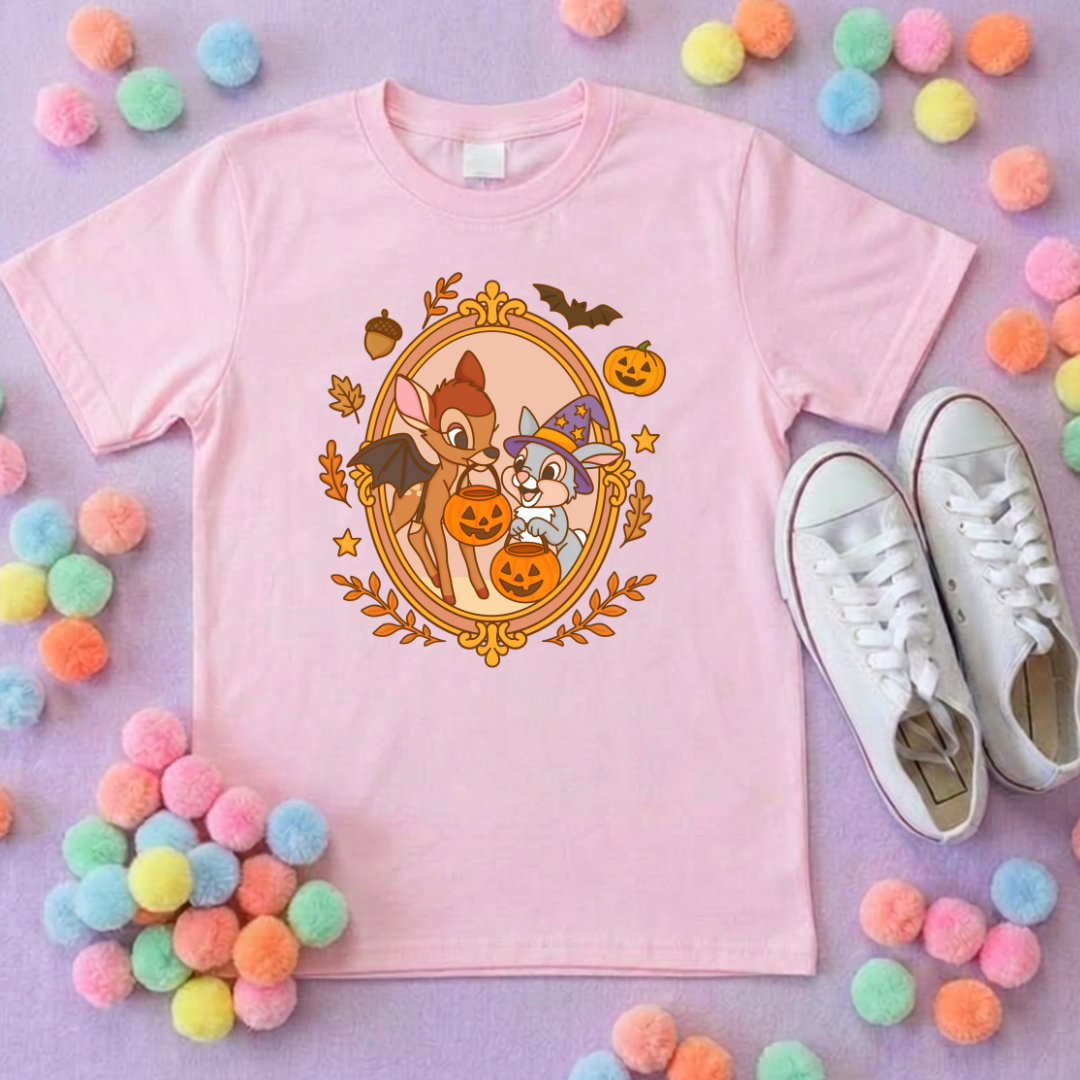 Pumpkin Pals Bambi Park Life T-Shirt, Ears, Florida, Orlando, Cruise Holidays T-Shirts, Holiday Outfits - Adults & Kids Sizes - Cotton T-Shirt