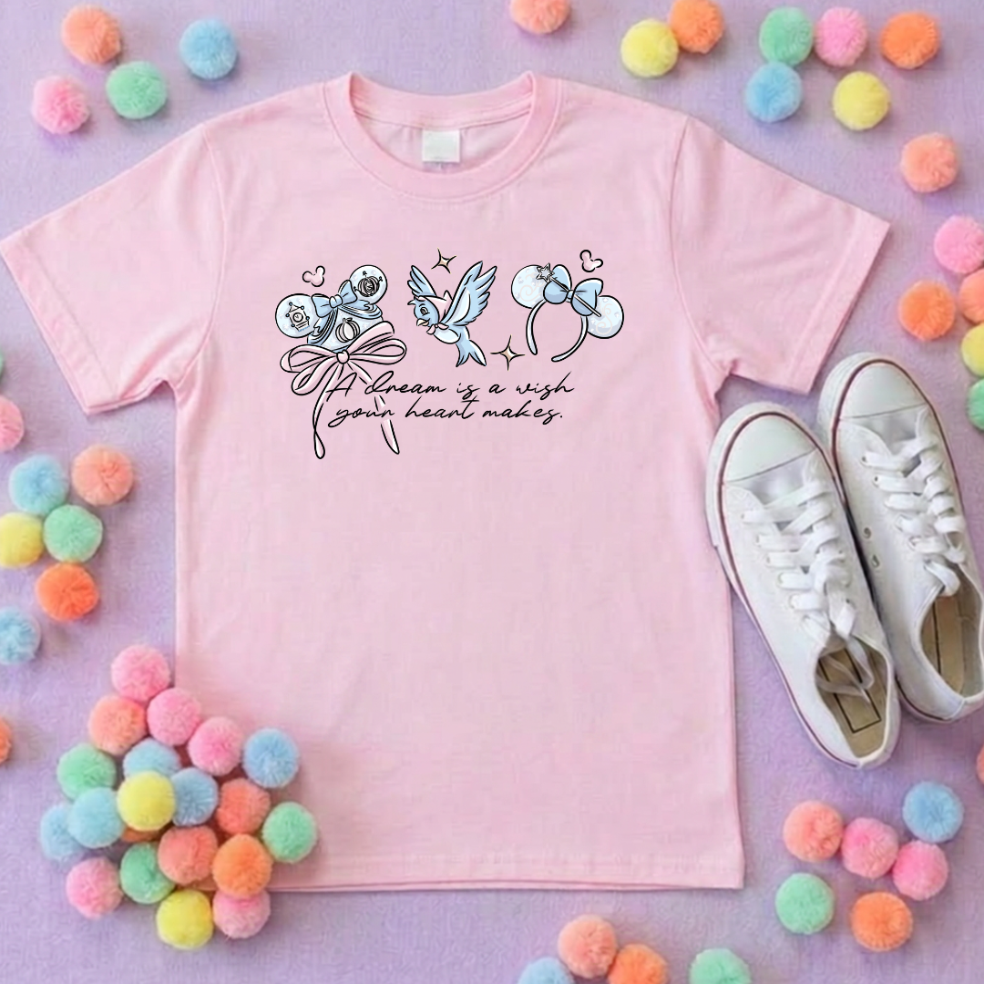Ballgown Princess Inspired Printed T-Shirt, Princess Movie, Mouse Ears, Princess- Adults & Kids Sizes - Cotton T-Shirt
