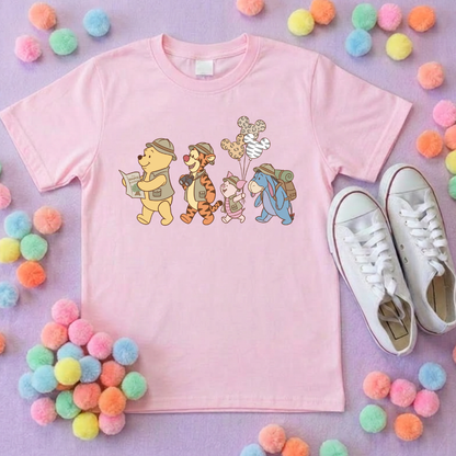 Pooh Animal Kingdom Safari Park Life T-Shirt, Ears, Florida, Orlando, Cruise Holidays T-Shirts, Holiday Outfits - Adults & Kids Sizes - Cotton T-Shirt