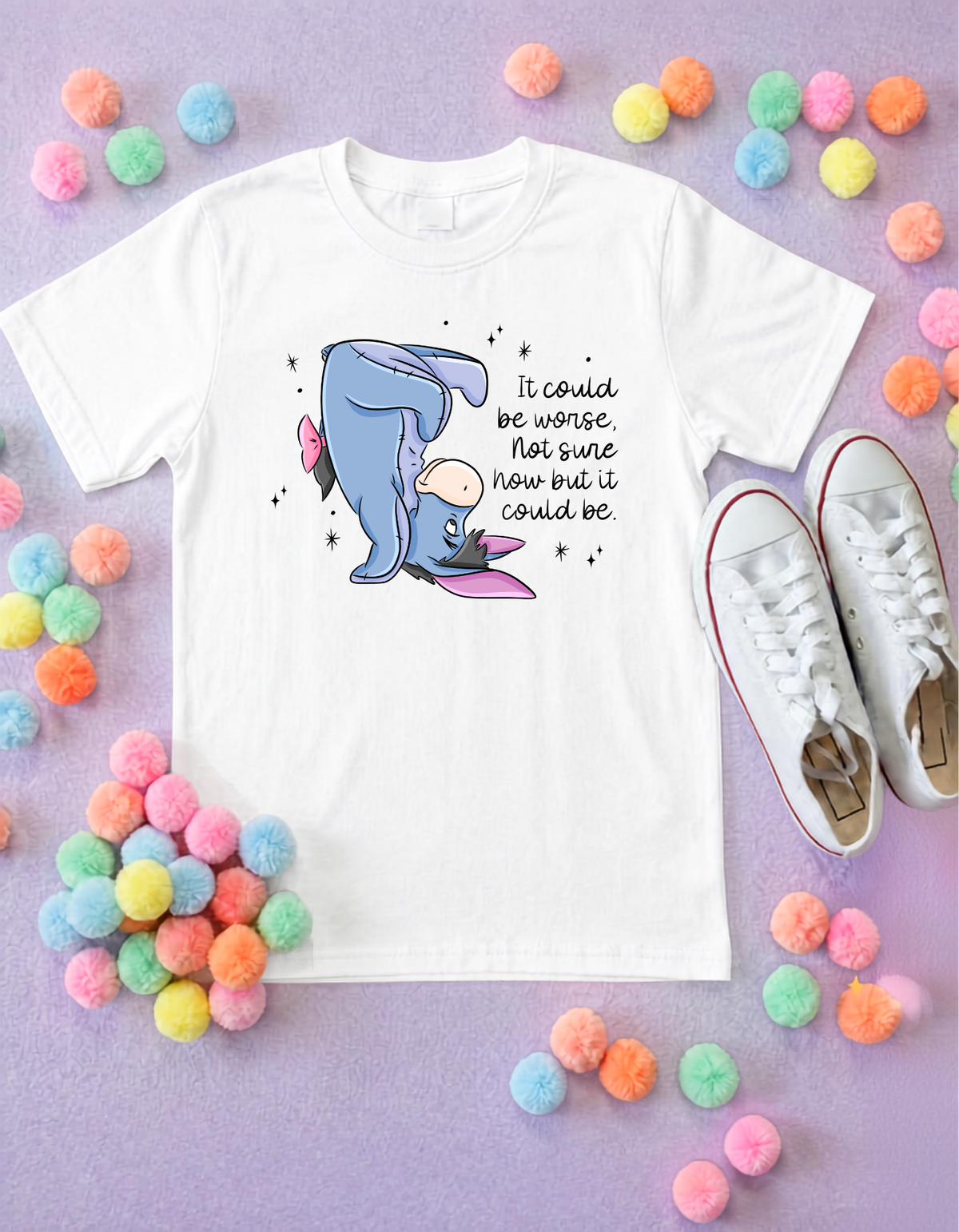 Could be Worse Eeyore Park Life T-Shirt, Ears, Florida, Orlando, Cruise Holidays T-Shirts, Holiday Outfits - Adults & Kids Sizes - Cotton T-Shirt