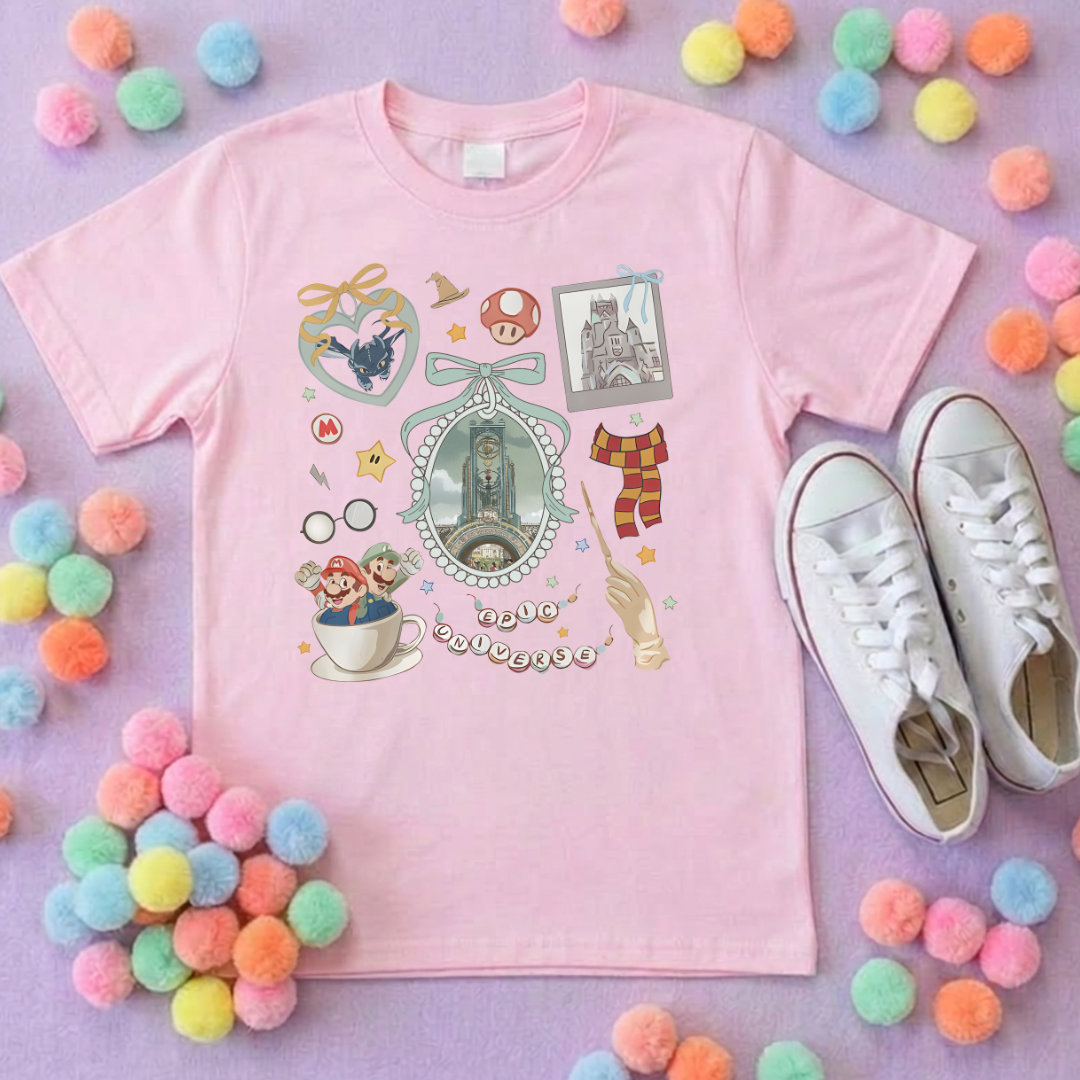 Universe Epic Inspired Printed T-Shirt, Theme Park, Orlando, Inspired Character T-Shirts - Adults & Kids Sizes - Cotton T-Shirt