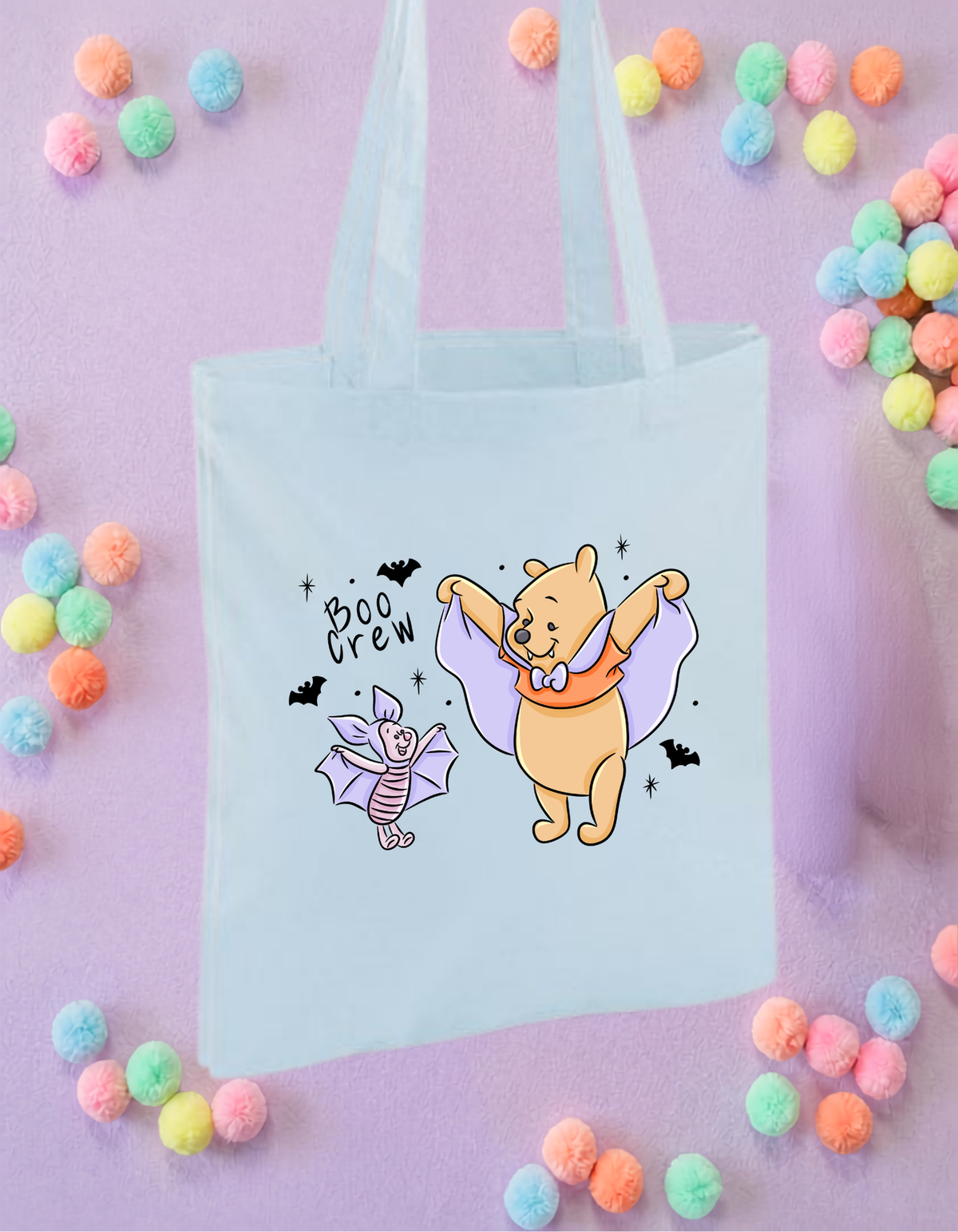 Boo Crew Tote Bags, Cotton Canvas Tote Bags, Printed Inspired Tote Bags, Shopper Bags