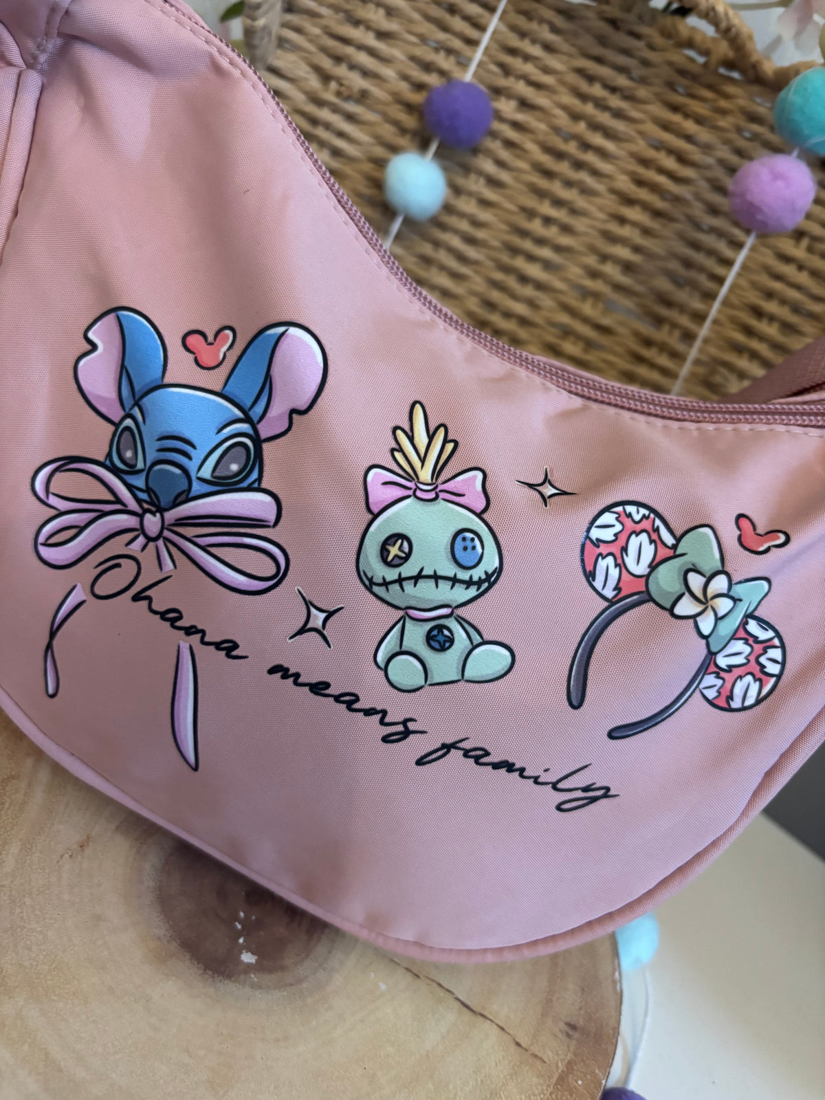 Blue Alien Theme, Lilo, Stitch Theme, Dumpling Bags, Printed Inspired Cross Body Bags, Theme Park Bags, Florida, Orlando, Paris