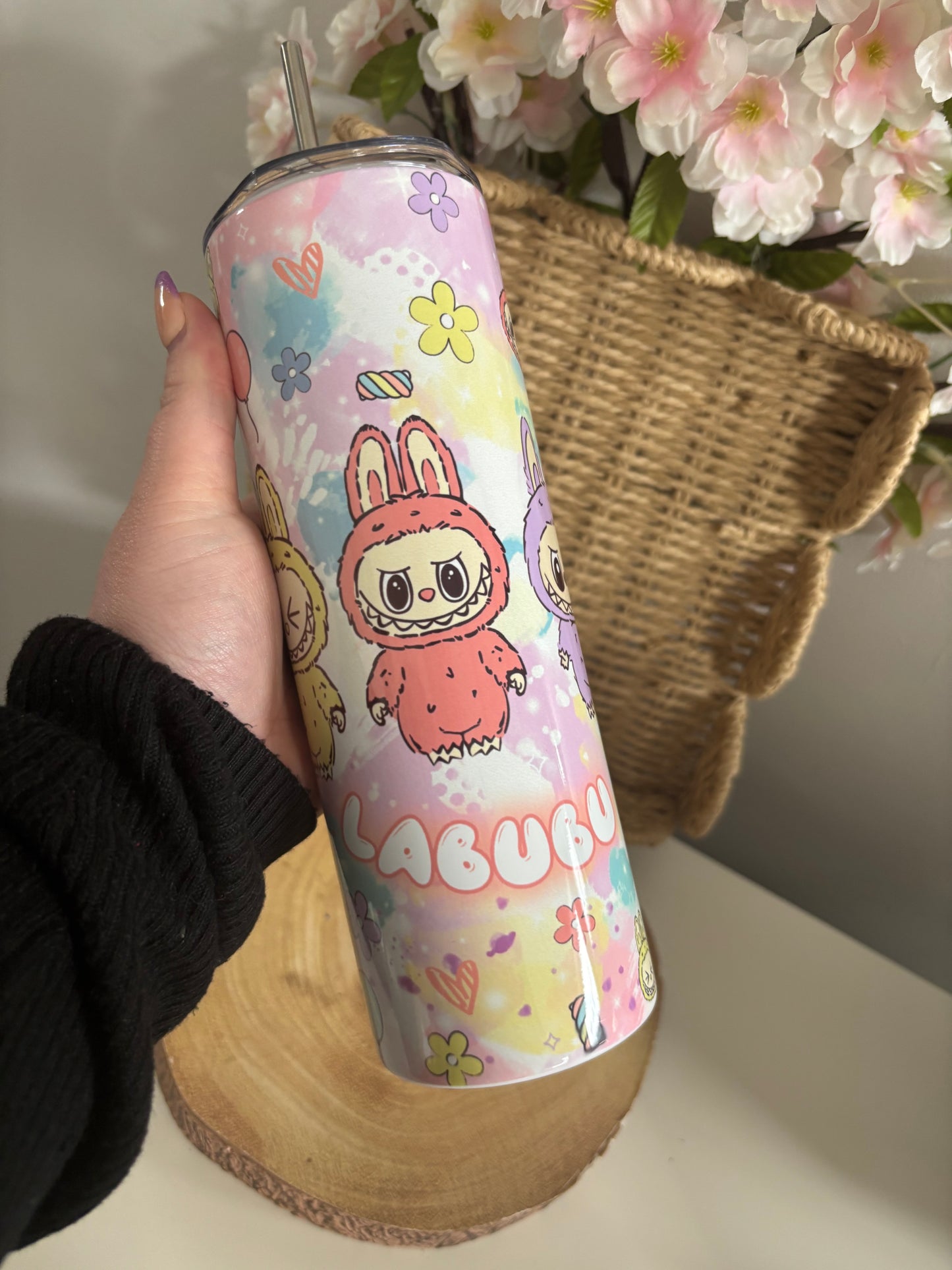 Labubu Inspired Tumbler 20oz Hot and Cold Drinks