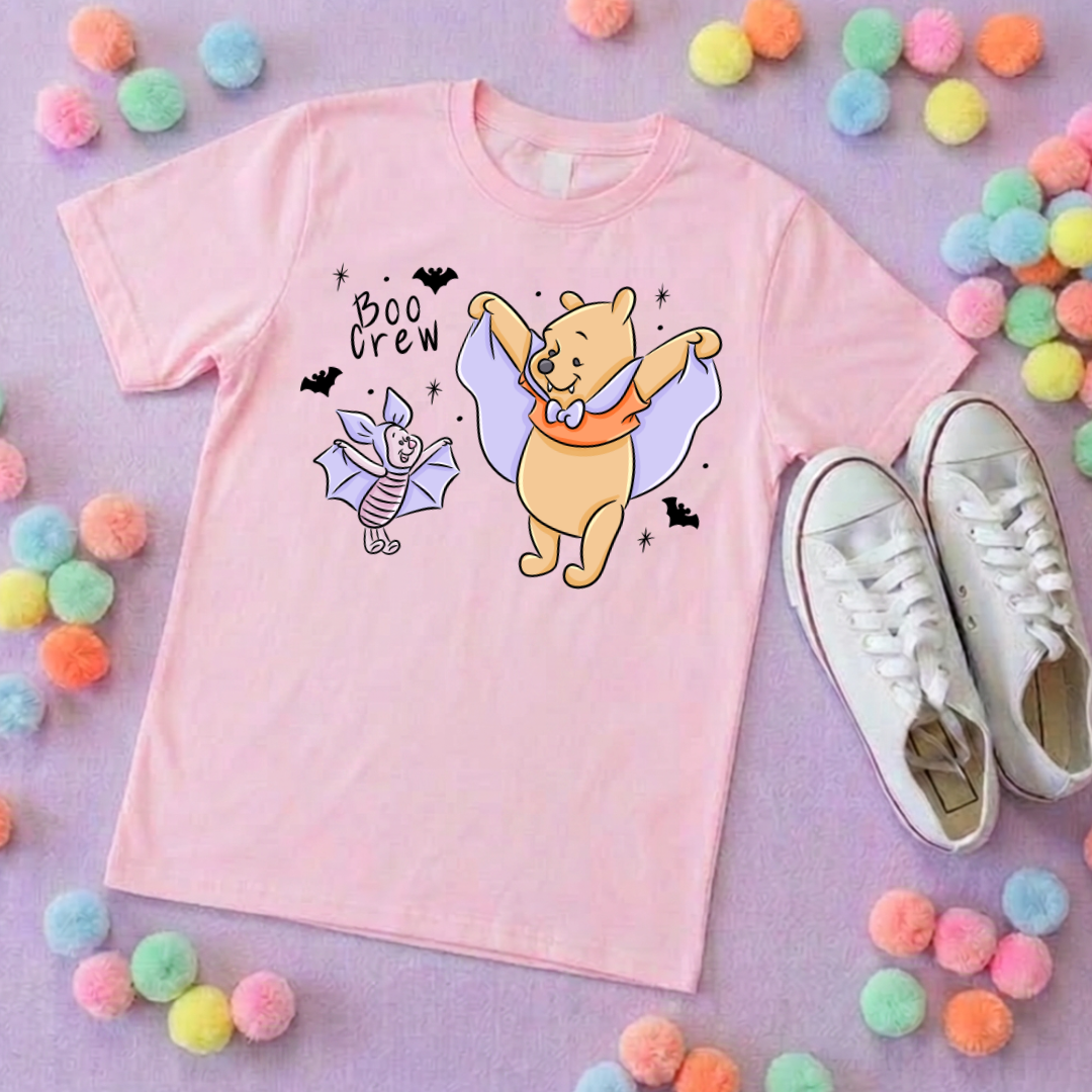Pooh Boo Crew Park Life T-Shirt, Ears, Florida, Orlando, Cruise Holidays T-Shirts, Holiday Outfits - Adults & Kids Sizes - Cotton T-Shirt