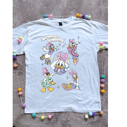 Magical Girlie Duck Full Art Printed T-Shirt, Florida, Orlando, Magical World - Adults & Kids Sizes