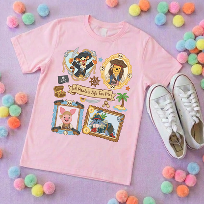 Pirate Besties Park Life T-Shirt, Ears, Florida, Orlando, Cruise Holidays T-Shirts, Holiday Outfits - Adults & Kids Sizes - Cotton T-Shirt