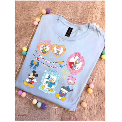 Duck, Daisy and Friends, Park Life T-Shirt, Ears, Florida, Orlando, Cruise Holidays T-Shirts, Holiday Outfits - Adults & Kids Sizes - Cotton T-Shirt