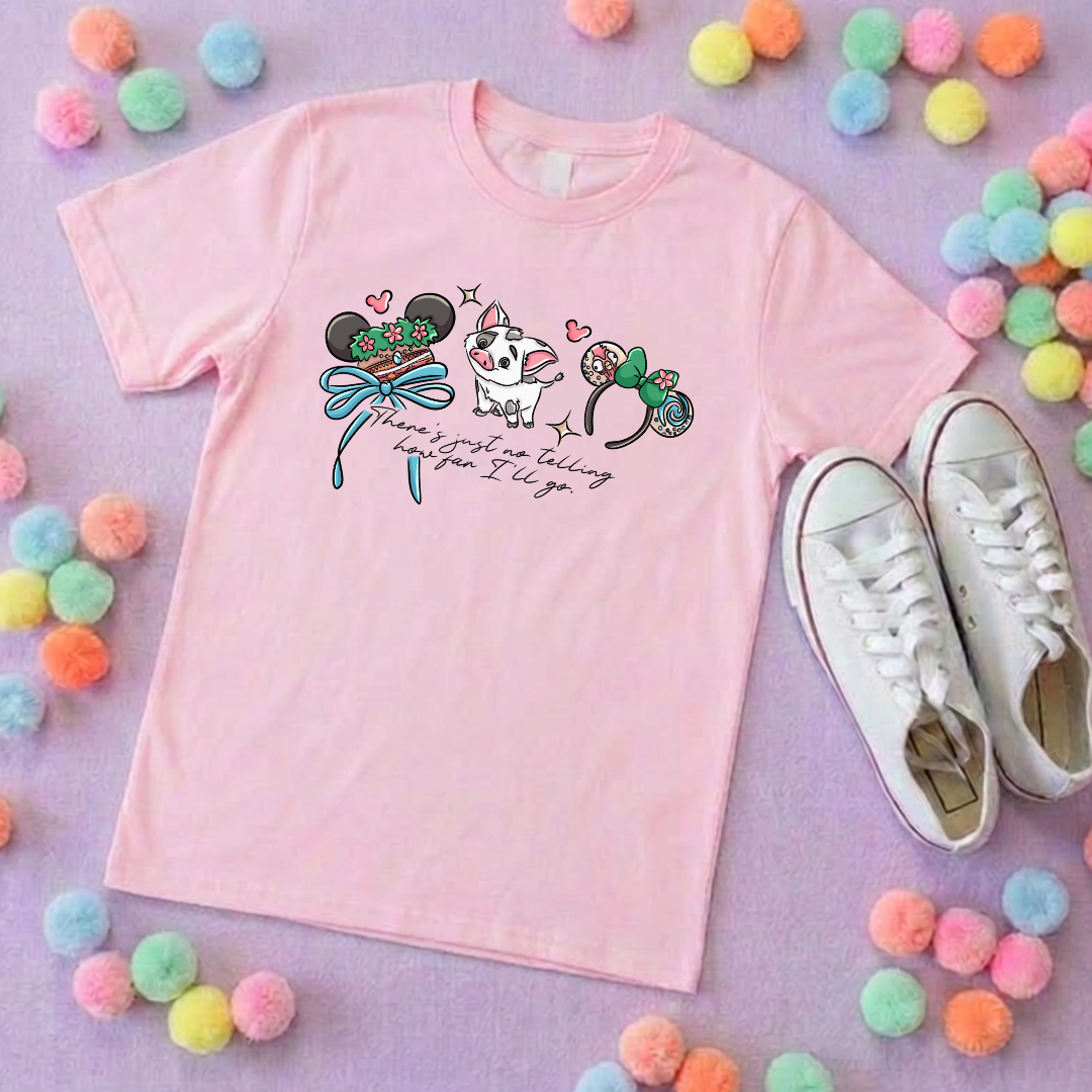 Moana and Friends Ears, Polynesian Hotel Theme Inspired T-Shirts, Inspired Printed T-Shirt, Princess Movie, Princess- Adults & Kids Sizes - Cotton T-Shirt