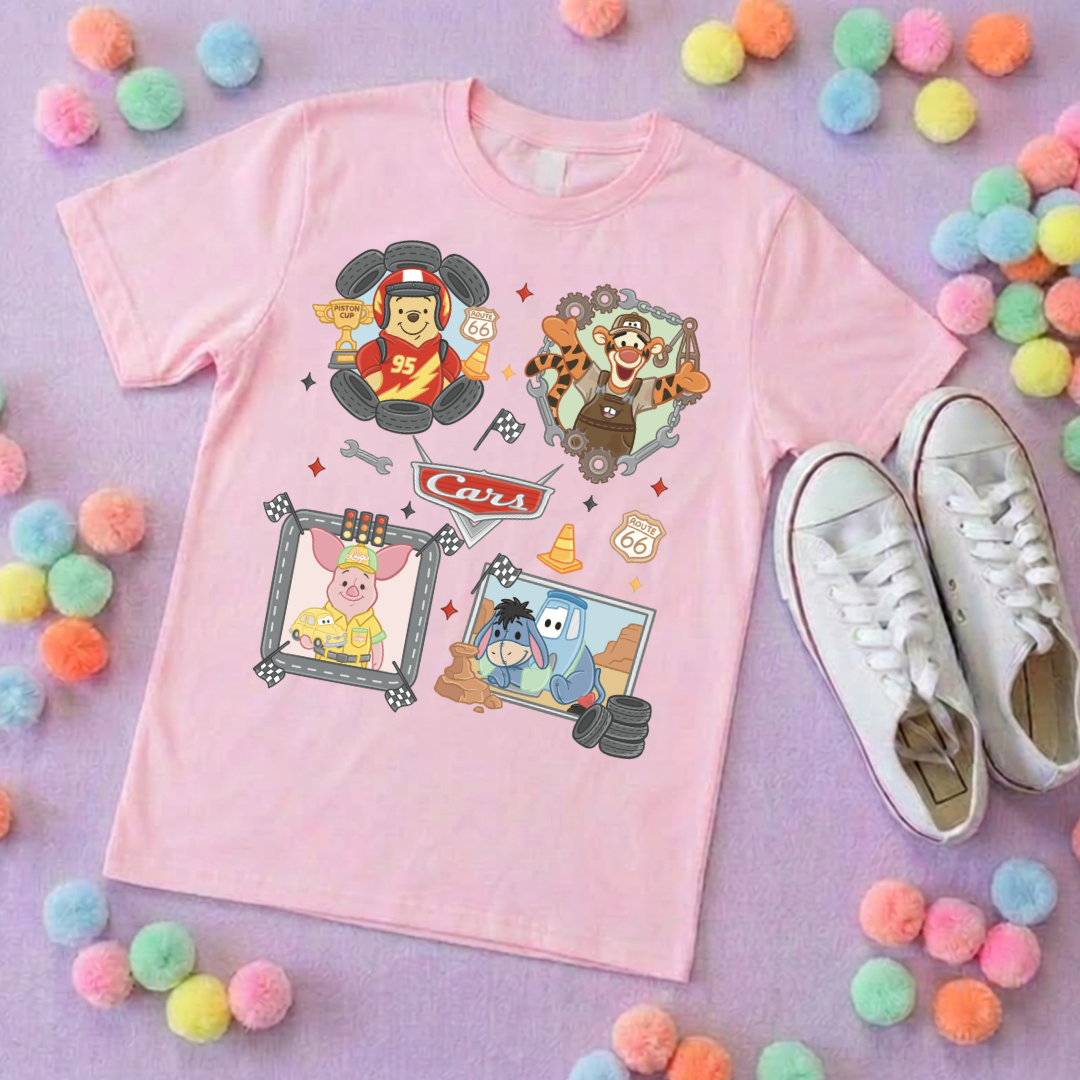 Cars Besties Park Life T-Shirt, Ears, Florida, Orlando, Cruise Holidays T-Shirts, Holiday Outfits - Adults & Kids Sizes - Cotton T-Shirt