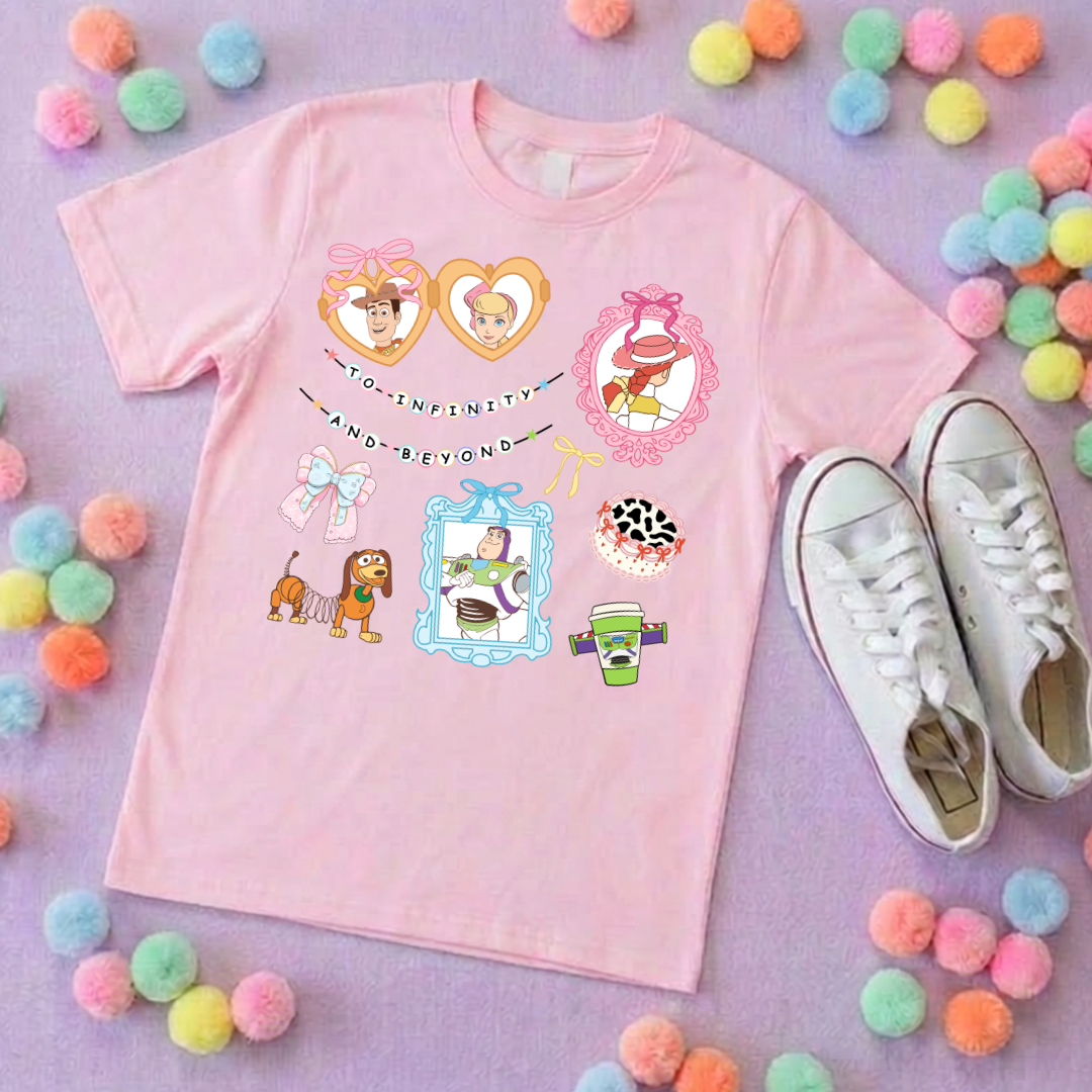 Story Toy Inspired  T-Shirt, Florida, Orlando, Bo Peep, Jessie, Buzz - Adults & Kids Sizes - Cotton T-Shirt