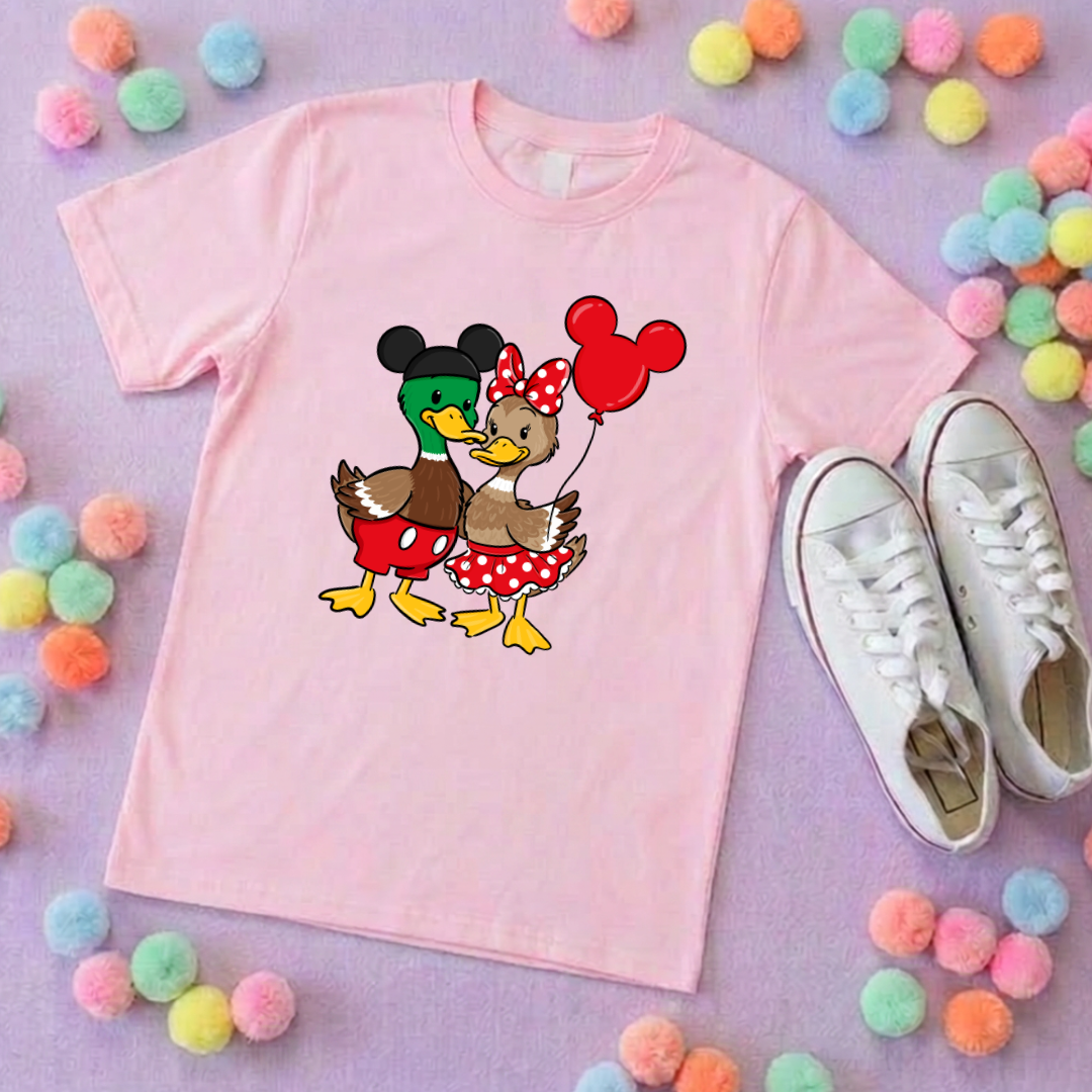 Park Ducks Duo, Park Life T-Shirt, Ears, Florida, Orlando, Cruise Holidays T-Shirts, Holiday Outfits - Adults & Kids Sizes - Cotton T-Shirt