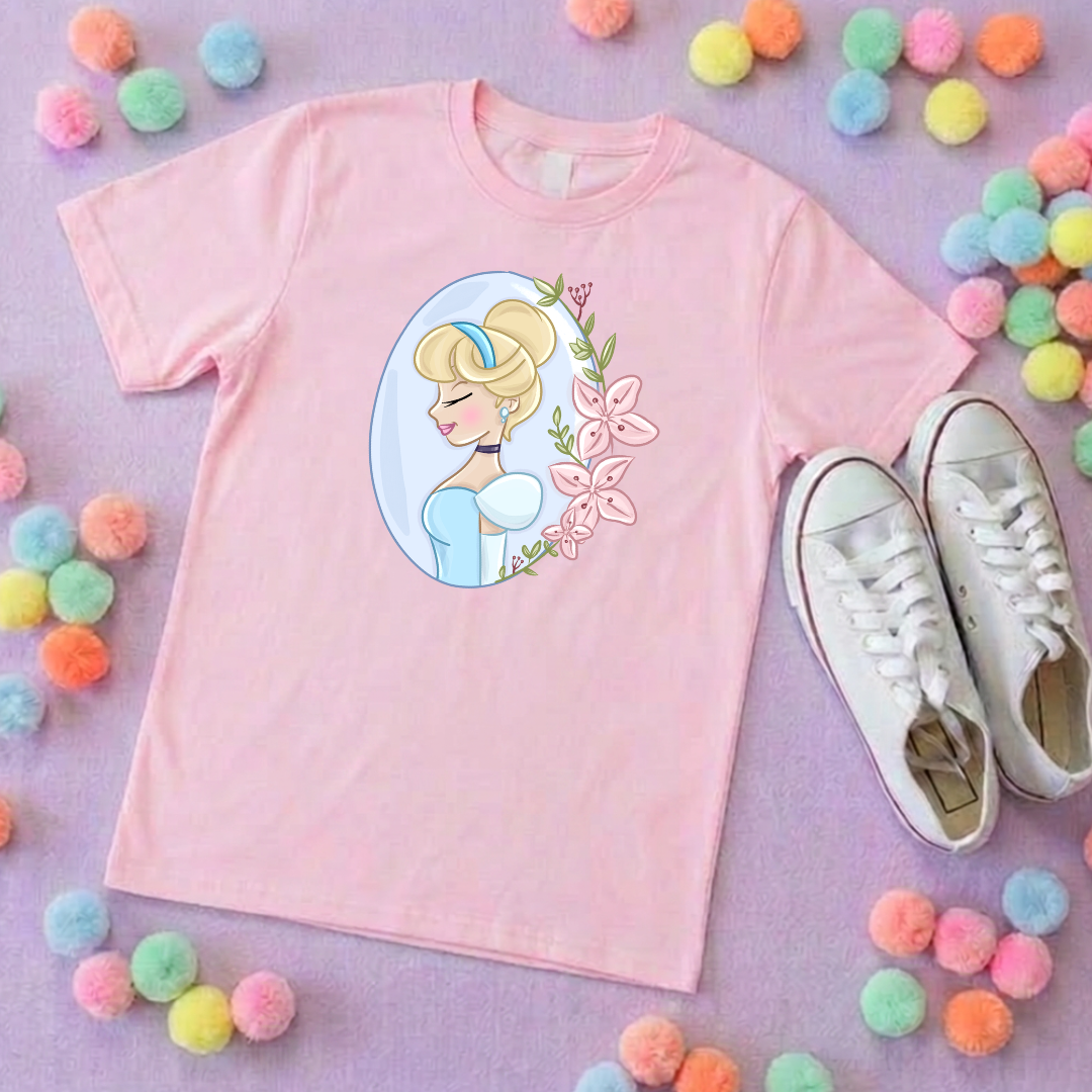 Ballgown Princess Inspired Printed T-Shirt, Princess Movie, Mouse Ears, Princess- Adults & Kids Sizes - Cotton T-Shirt