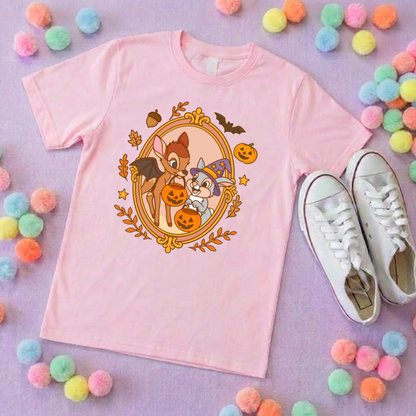 Pumpkin Pals Bambi Park Life T-Shirt, Ears, Florida, Orlando, Cruise Holidays T-Shirts, Holiday Outfits - Adults & Kids Sizes - Cotton T-Shirt