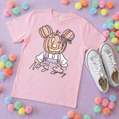 Pumpkin Scare Mouse T-Shirt, Ears, Florida, Orlando, Halloween T-Shirts, Pumpkin Halloween Outfits - Adults & Kids Sizes - Cotton T-Shirt