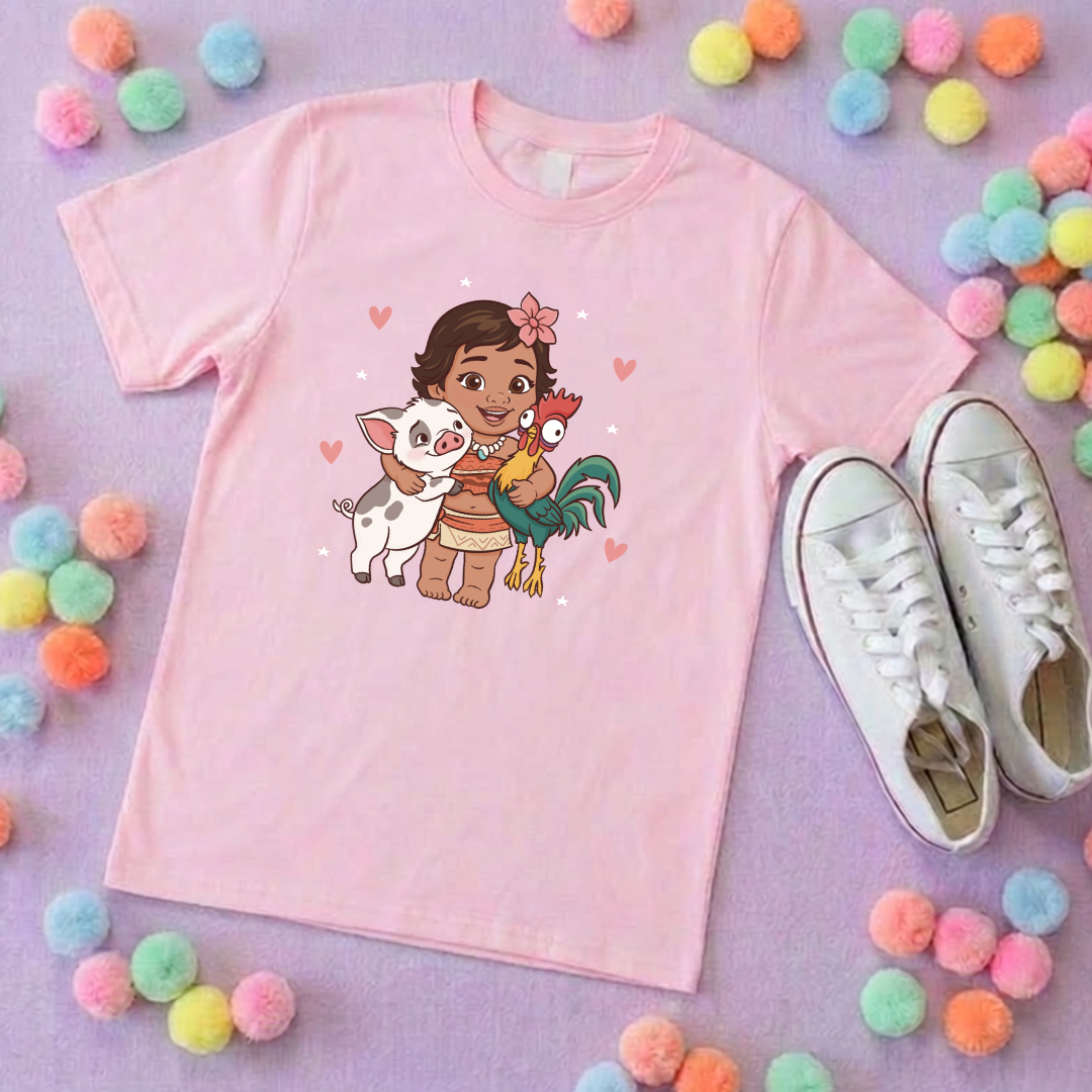 Moana Baby Besties, Polynesian Hotel Theme Inspired T-Shirts, Inspired Printed T-Shirt, Princess Movie, Princess- Adults & Kids Sizes - Cotton T-Shirt