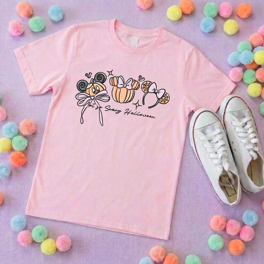 Pumpkin Trick or Treat T-Shirt, Ears, Florida, Orlando, Halloween T-Shirts, Pumpkin Halloween Outfits - Adults & Kids Sizes - Cotton T-Shirt
