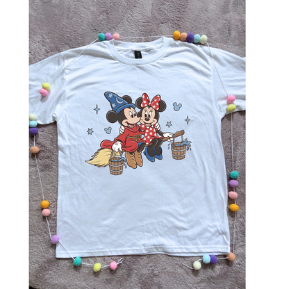 Magical Sorcerer and Minnie T-Shirt, Florida, Orlando, Magical World - Adults & Kids Sizes