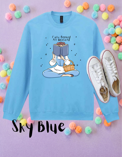 Fully Booked Belle Sweatshirt, Ears, Florida, Orlando, Jumper, Halloween Outfits, - Adults & Kids Sizes - Cotton Sweatshirt