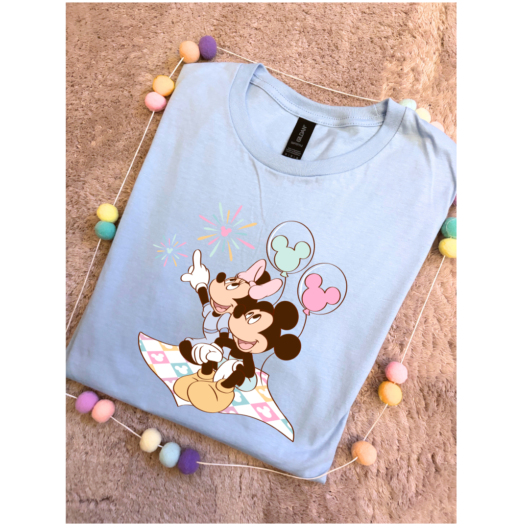 Firework Friends, Park Life T-Shirt, Ears, Florida, Orlando, Cruise Holidays T-Shirts, Holiday Outfits - Adults & Kids Sizes - Cotton T-Shirt