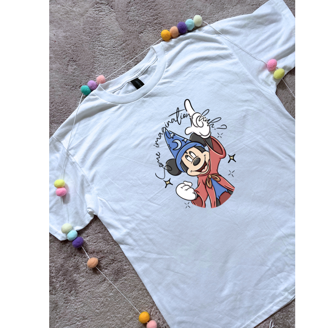Magical Sorcerer, Some Imagination Printed T-Shirt, Florida, Orlando, Magical World - Adults & Kids Sizes