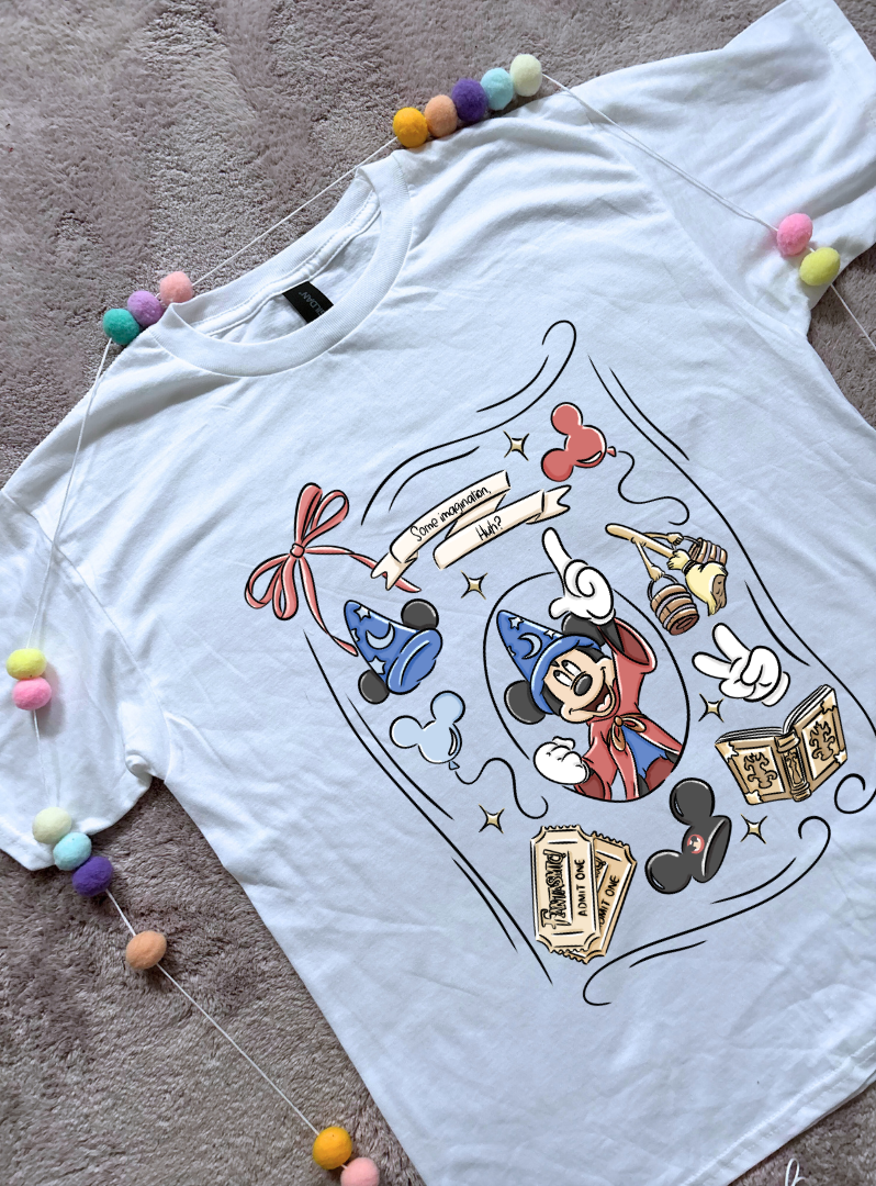 Magical Sorcerer, Full Art Printed T-Shirt, Florida, Orlando, Magical World - Adults & Kids Sizes