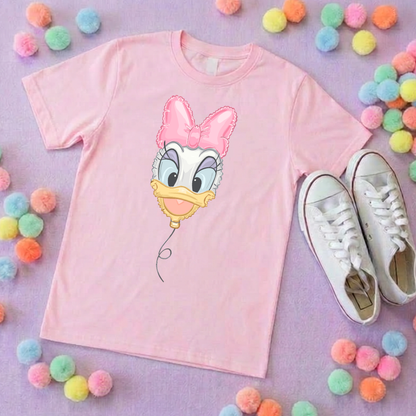 Daisy Balloon, Printed T-Shirt, Florida, Orlando, Magical World - Adults & Kids Sizes