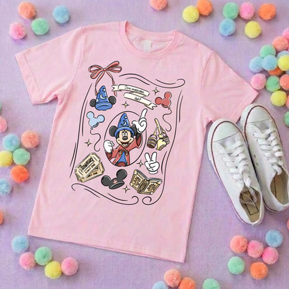 Magical Sorcerer, Full Art Printed T-Shirt, Florida, Orlando, Magical World - Adults & Kids Sizes