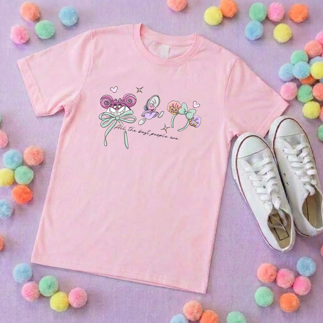 Alice, Smiley Cat Ears Inspired Ears T-Shirt, Florida, Orlando - Adults & Kids Sizes - Cotton T-Shirt