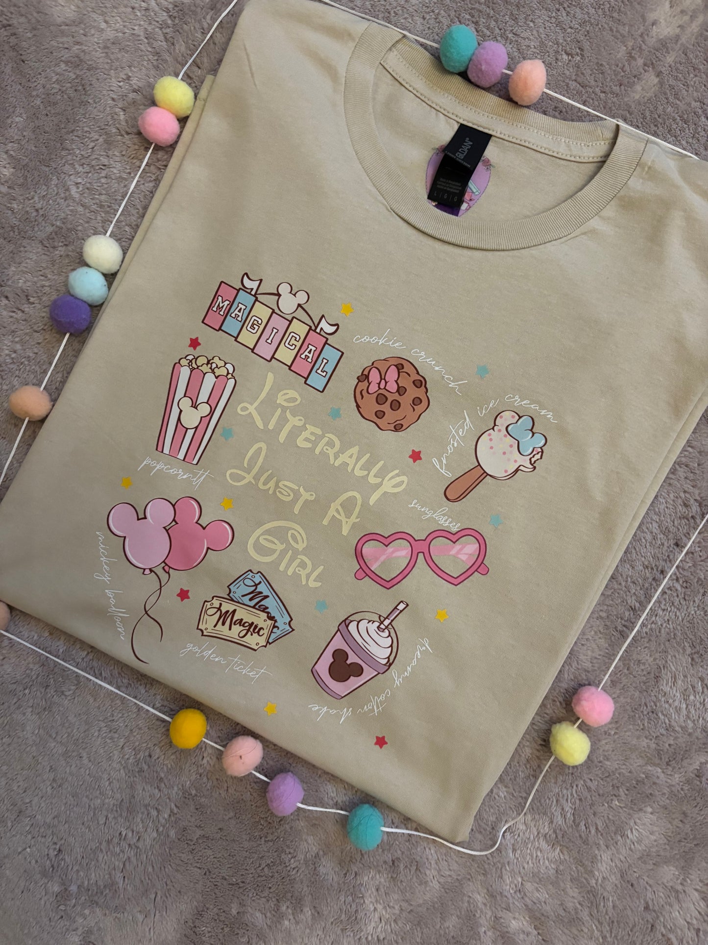 Just a Girl Park Life T-Shirt, Ears, Florida, Orlando, Cruise Holidays T-Shirts, Holiday Outfits - Adults & Kids Sizes - Cotton T-Shirt