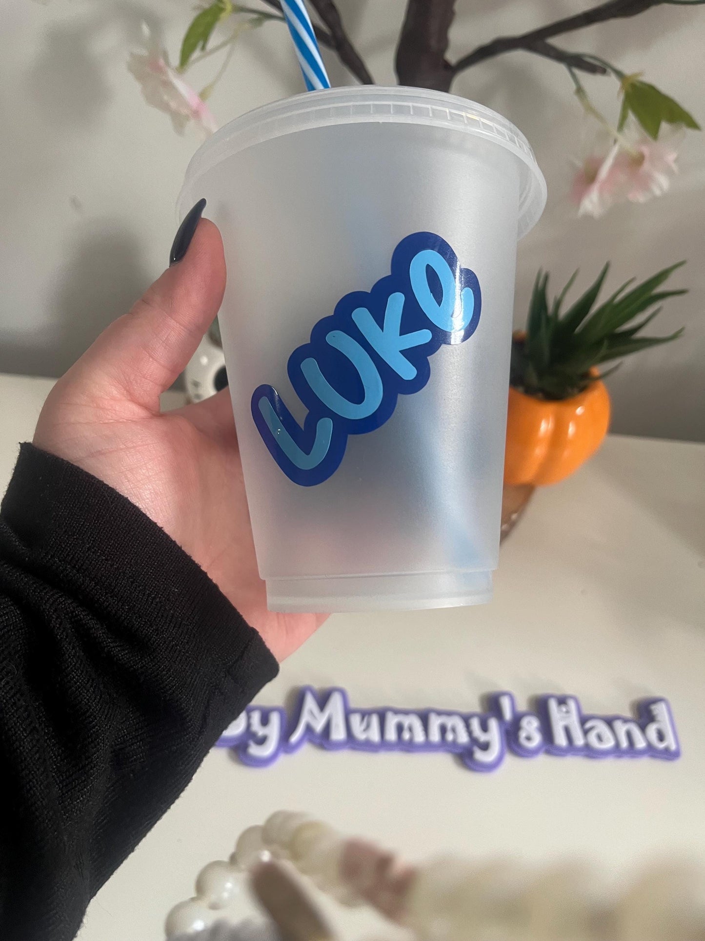 Personalised Cold Cups, Bluey 16oz Cold Cup Tumbler, Colour Changing Cold Cups, Bluey Bingo Decor, Bluey, Kids TV