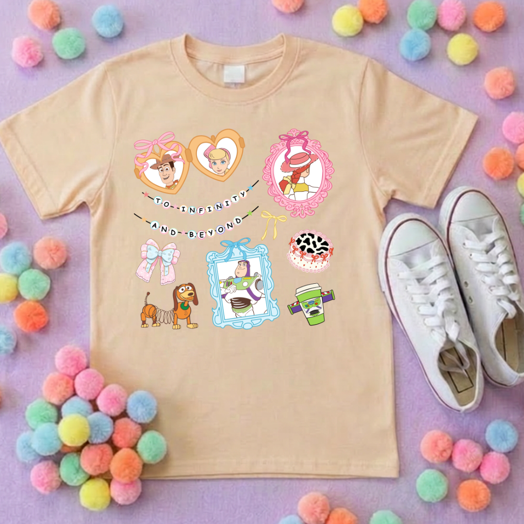 Story Toy Inspired  T-Shirt, Florida, Orlando, Bo Peep, Jessie, Buzz - Adults & Kids Sizes - Cotton T-Shirt