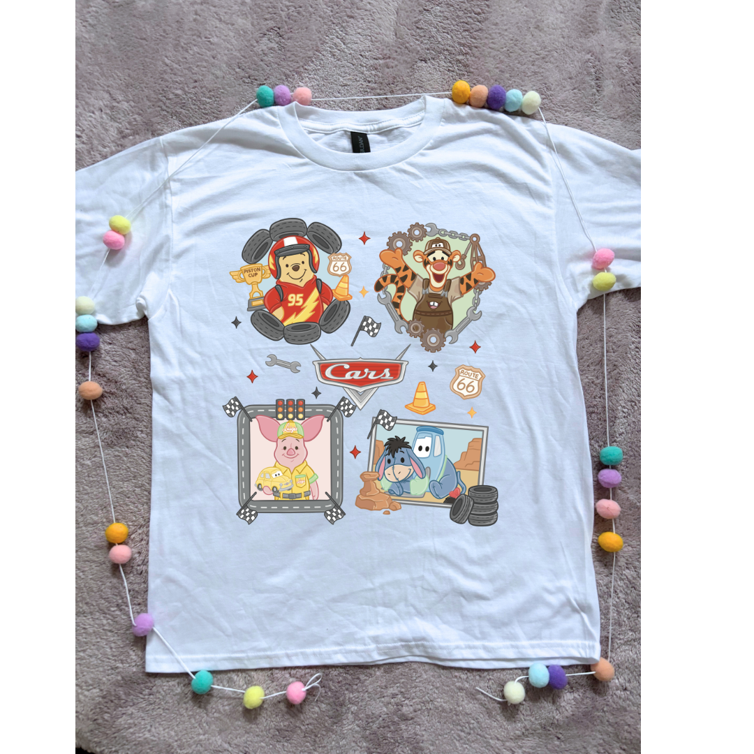 Cars Besties Park Life T-Shirt, Ears, Florida, Orlando, Cruise Holidays T-Shirts, Holiday Outfits - Adults & Kids Sizes - Cotton T-Shirt