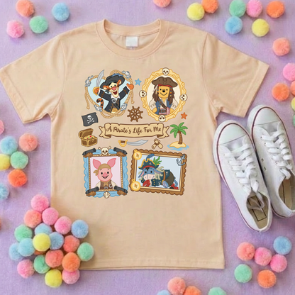 Pirate Besties Park Life T-Shirt, Ears, Florida, Orlando, Cruise Holidays T-Shirts, Holiday Outfits - Adults & Kids Sizes - Cotton T-Shirt