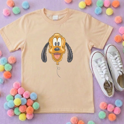 Pluto Balloon, Printed T-Shirt, Florida, Orlando, Magical World - Adults & Kids Sizes