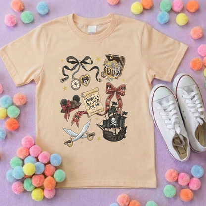Pirates Life for Me Park Life T-Shirt, Ears, Florida, Orlando, Cruise Holidays T-Shirts, Holiday Outfits - Adults & Kids Sizes - Cotton T-Shirt