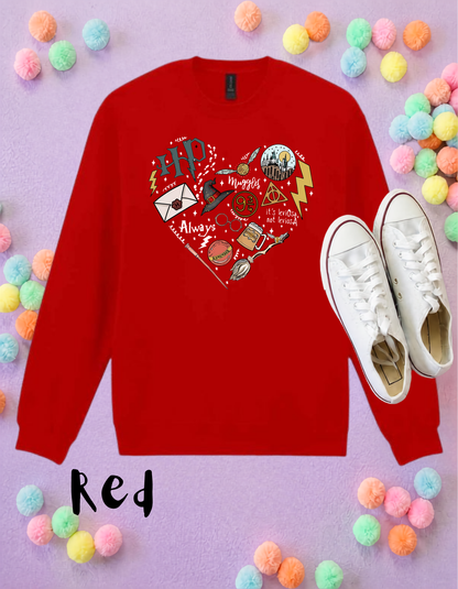 Harry Potter Inspired Printed Sweatshirt Jumper, Theme Park, Orlando, Inspired Character Jumpers - Adults & Kids Sizes