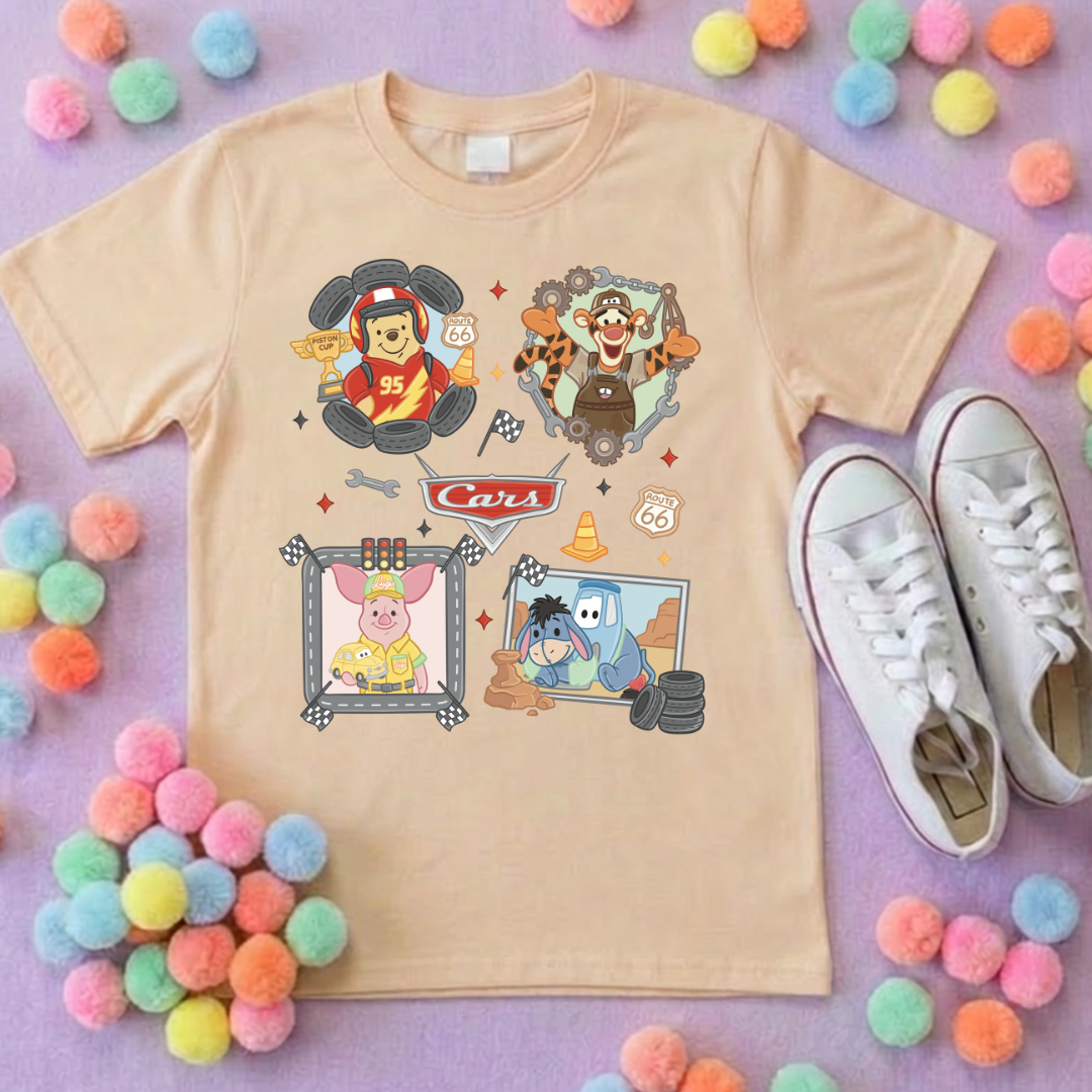 Cars Besties Park Life T-Shirt, Ears, Florida, Orlando, Cruise Holidays T-Shirts, Holiday Outfits - Adults & Kids Sizes - Cotton T-Shirt