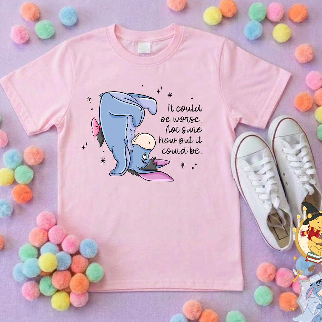 Could be Worse Eeyore Park Life T-Shirt, Ears, Florida, Orlando, Cruise Holidays T-Shirts, Holiday Outfits - Adults & Kids Sizes - Cotton T-Shirt