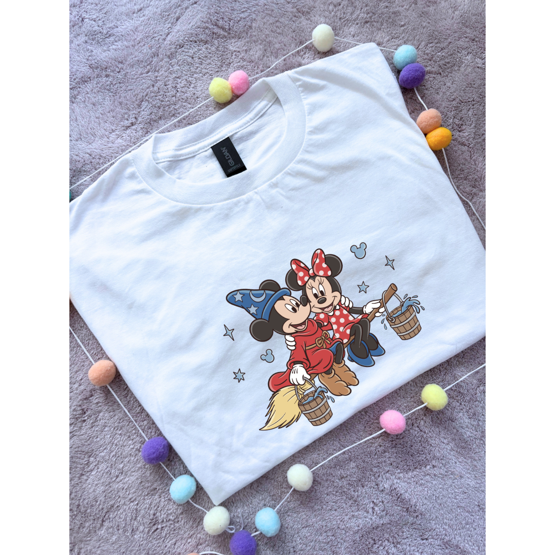 Magical Sorcerer and Minnie T-Shirt, Florida, Orlando, Magical World - Adults & Kids Sizes